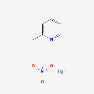 Mercury(1+);2-methylpyridine;nitrate