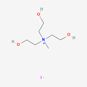 2-Hydroxy-N,N-bis(2-hydroxyethyl)-N-methylethan-1-aminium iodide