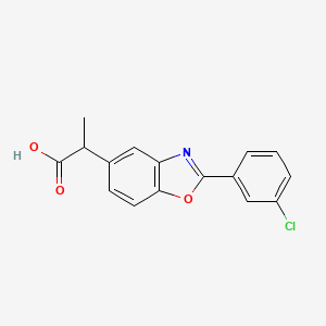 2-(3-Chlorophenyl)-alpha-methyl-5-benzoxazoleacetic acid