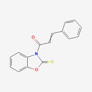 3-Phenyl-1-(2-sulfanylidene-1,3-benzoxazol-3(2H)-yl)prop-2-en-1-one