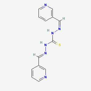 1-[(Z)-pyridin-3-ylmethylideneamino]-3-[(E)-pyridin-3-ylmethylideneamino]thiourea