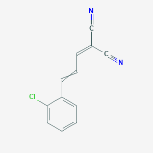 [3-(2-Chlorophenyl)prop-2-en-1-ylidene]propanedinitrile