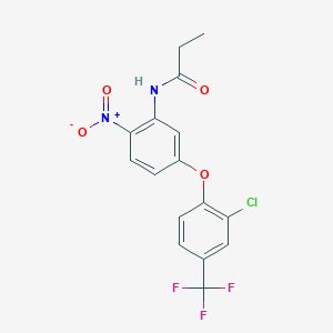 N-{5-[2-Chloro-4-(trifluoromethyl)phenoxy]-2-nitrophenyl}propanamide