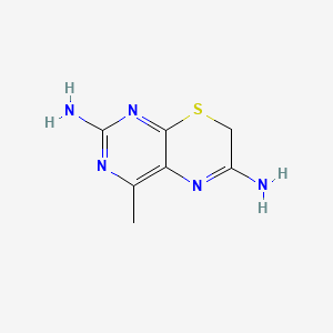 7H-Pyrimido(4,5-b)(1,4)thiazine, 2,6-diamino-4-methyl-