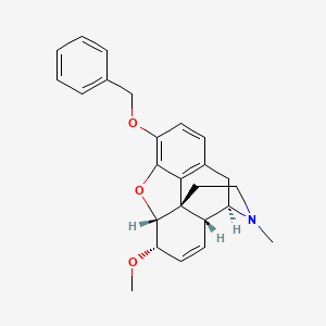 molecular formula C25H27NO3 B15473391 Benzylmorphine methyl ether CAS No. 47606-53-1