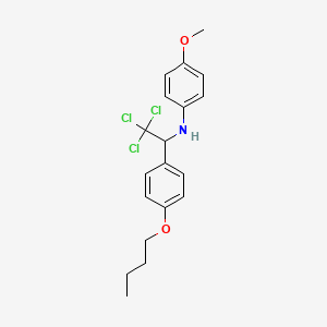 N-[1-(4-butoxyphenyl)-2,2,2-trichloroethyl]-4-methoxyaniline