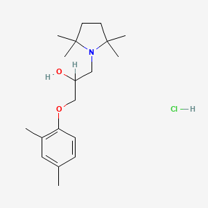 2-Propanol, 1-(2,4-dimethylphenoxy)-3-(2,2,5,5-tetramethyl-1-pyrrolidinyl)-, hydrochloride