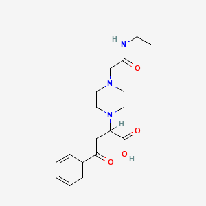 alpha-(Isopropylaminocarbonylmethyl-4 piperazino-1) beta-benzoyl propionique acide [French]