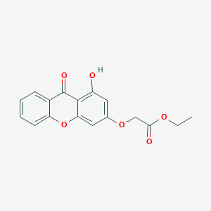 Acetic acid, [(1-hydroxy-9-oxo-9H-xanthen-3-yl)oxy]-, ethyl ester