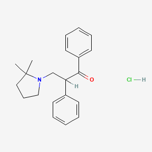 3-(1-(2,2-Dimethyl)pyrrolidinyl)-2-phenylpropiophenone hydrochloride