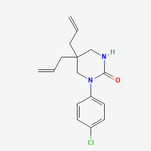 Tetrahydro-1-(p-chlorophenyl)-5,5-di-2-propenyl-2(1H)-pyrimidinone