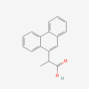 molecular formula C17H14O2 B15474003 alpha-Methyl-9-phenanthreneacetic acid CAS No. 40452-19-5