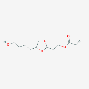 2-[4-(4-Hydroxybutyl)-1,3-dioxolan-2-YL]ethyl prop-2-enoate