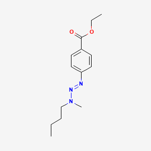 Ethyl 4-[(1e)-3-butyl-3-methyltriaz-1-en-1-yl]benzoate