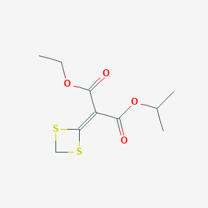 Ethyl propan-2-yl (1,3-dithietan-2-ylidene)propanedioate