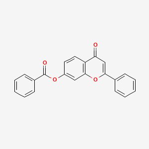 4-Oxo-2-phenyl-4H-1-benzopyran-7-yl benzoate