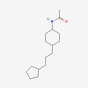 N-[4-(3-cyclopentylpropyl)cyclohexyl]acetamide