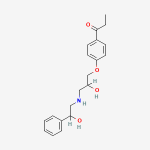 3-(2-Hydroxy-2-phenylethylamino)-1-(4-propionylphenoxy)propan-2-ol