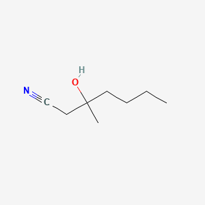 3-Hydroxy-3-methylheptanenitrile