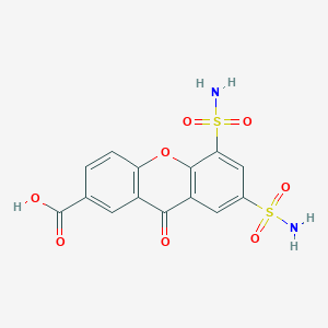 9-Oxo-5,7-disulfamoyl-9H-xanthene-2-carboxylic acid