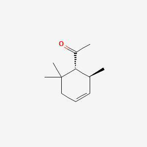 Ethanone, 1-[(1R,2S)-2,6,6-trimethyl-3-cyclohexen-1-yl]-, rel-