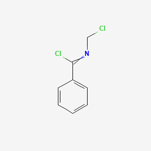 molecular formula C8H7Cl2N B15474936 N-(Chloromethyl)benzenecarboximidoyl chloride CAS No. 38792-41-5