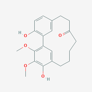 molecular formula C21H24O5 B154751 桃金娘酮 CAS No. 32492-74-3