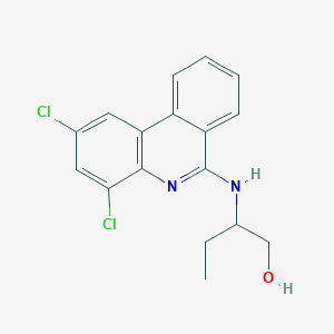 2-[(2,4-Dichlorophenanthridin-6-yl)amino]butan-1-ol