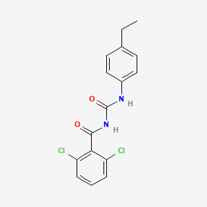 molecular formula C16H14Cl2N2O2 B15475309 2,6-Dichloro-N-[(4-ethylphenyl)carbamoyl]benzamide CAS No. 35367-14-7