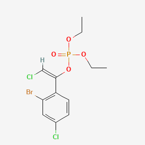 molecular formula C12H14BrCl2O4P B15475325 1-(2-Bromo-4-chlorophenyl)-2-chloroethenyl diethyl phosphate CAS No. 37913-80-7