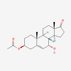 [(3S,7S,8R,9S,10R,13S,14S)-7-hydroxy-10,13-dimethyl-17-oxo-1,2,3,4,7,8,9,11,12,14,15,16-dodecahydrocyclopenta[a]phenanthren-3-yl] acetate