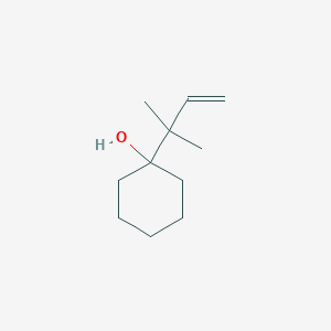 molecular formula C11H20O B15475412 Cyclohexanol, 1-(1,1-dimethyl-2-propenyl)- CAS No. 36971-12-7