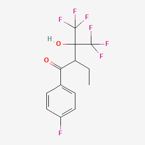 2-Ethyl-4,4,4-trifluoro-1-(4-fluorophenyl)-3-hydroxy-3-(trifluoromethyl)butan-1-one