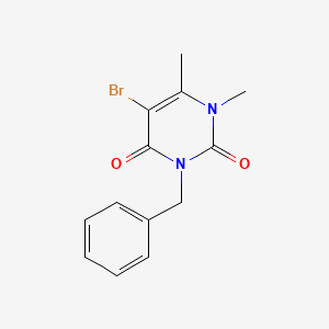 Uracil, 3-benzyl-5-bromo-1,6-dimethyl-