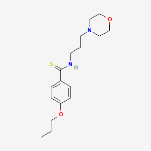 Benzamide, N-(3-morpholinopropyl)-p-propoxythio-