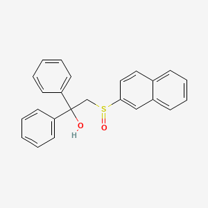 Benzenemethanol, alpha-((2-naphthalenylsulfinyl)methyl)-alpha-phenyl-