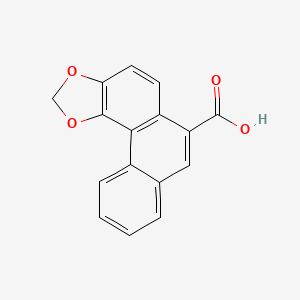 molecular formula C16H10O4 B15475963 Phenanthro[3,4-d][1,3]dioxole-6-carboxylic acid CAS No. 38288-44-7