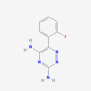 6-(2-Fluorophenyl)-1,2,4-triazine-3,5-diamine