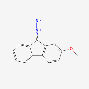 molecular formula C14H10N2O B15476044 9-Diazo-2-methoxy-9H-fluorene CAS No. 38370-23-9