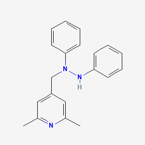 molecular formula C20H21N3 B15476064 1-[(2,6-Dimethylpyridin-4-yl)methyl]-1,2-diphenylhydrazine CAS No. 32812-34-3