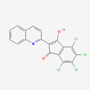 4,5,6,7-Tetrachloro-3-hydroxy-2-quinolin-2-ylinden-1-one