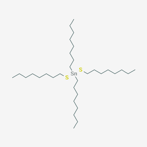 molecular formula C32H68S2Sn B15476106 Dioctyl[bis(octylsulfanyl)]stannane CAS No. 29004-07-7