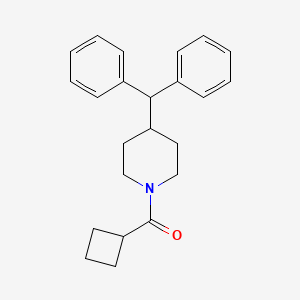 molecular formula C23H27NO B15476108 Piperidine, 1-(cyclobutylcarbonyl)-4-(diphenylmethyl)- CAS No. 37012-04-7