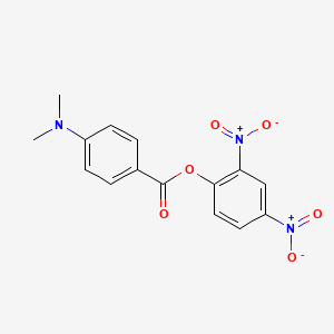 molecular formula C15H13N3O6 B15476115 2,4-Dinitrophenyl 4-(dimethylamino)benzoate CAS No. 33872-73-0