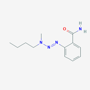 molecular formula C12H18N4O B15476157 2-[(1e)-3-Butyl-3-methyltriaz-1-en-1-yl]benzamide CAS No. 33330-90-4