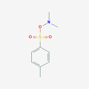 molecular formula C9H13NO3S B15476176 N-Methyl-N-[(4-methylbenzene-1-sulfonyl)oxy]methanamine CAS No. 32884-91-6