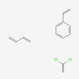 molecular formula C14H16Cl2 B15476203 Buta-1,3-diene;1,1-dichloroethene;styrene CAS No. 31669-55-3