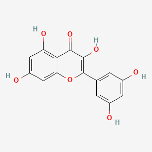 molecular formula C15H10O7 B15476341 4H-1-Benzopyran-4-one, 2-(3,5-dihydroxyphenyl)-3,5,7-trihydroxy- CAS No. 28449-61-8