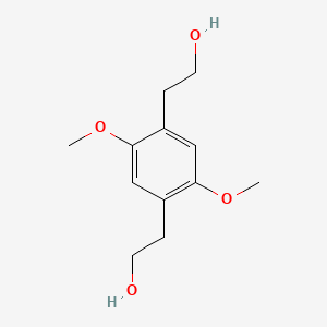 molecular formula C12H18O4 B15476371 2,2'-(2,5-Dimethoxy-1,4-phenylene)di(ethan-1-ol) CAS No. 38439-94-0