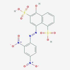 8-[2-(2,4-Dinitrophenyl)hydrazinylidene]-5-oxo-5,8-dihydronaphthalene-1,6-disulfonic acid